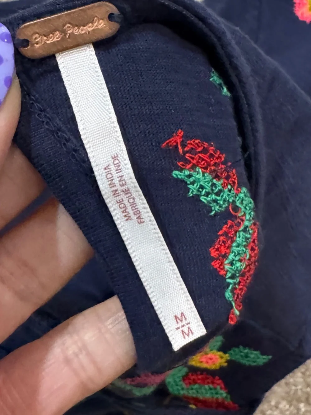 Free People navy tank
